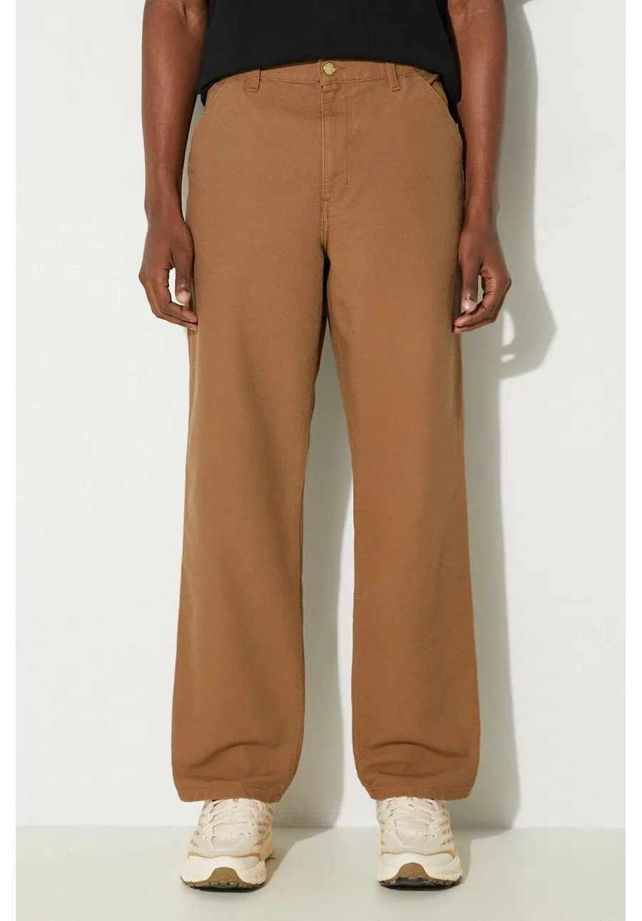 obrazek 1 Carhartt WIP spodnie bawełniane Simple Pant kolor brązowy proste I031220.HZ02