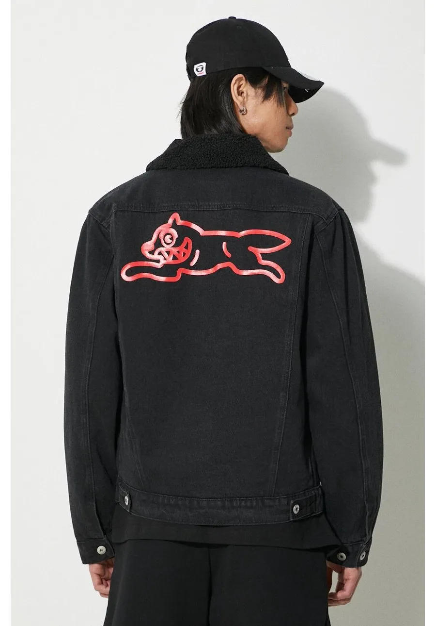 obrazek 1 ICECREAM kurtka jeansowa Running Dog Sherpa męska kolor czarny przejściowa IC24147