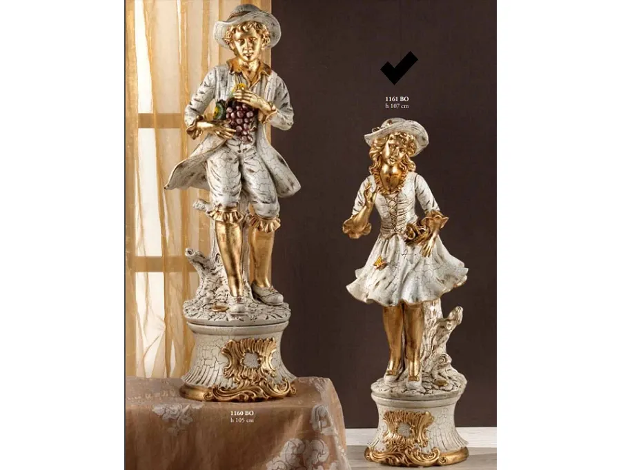 obrazek 1 Wyjątkowa figura - Benedetta z koszem kwiatów 107cm - Valle d'oro Patchi