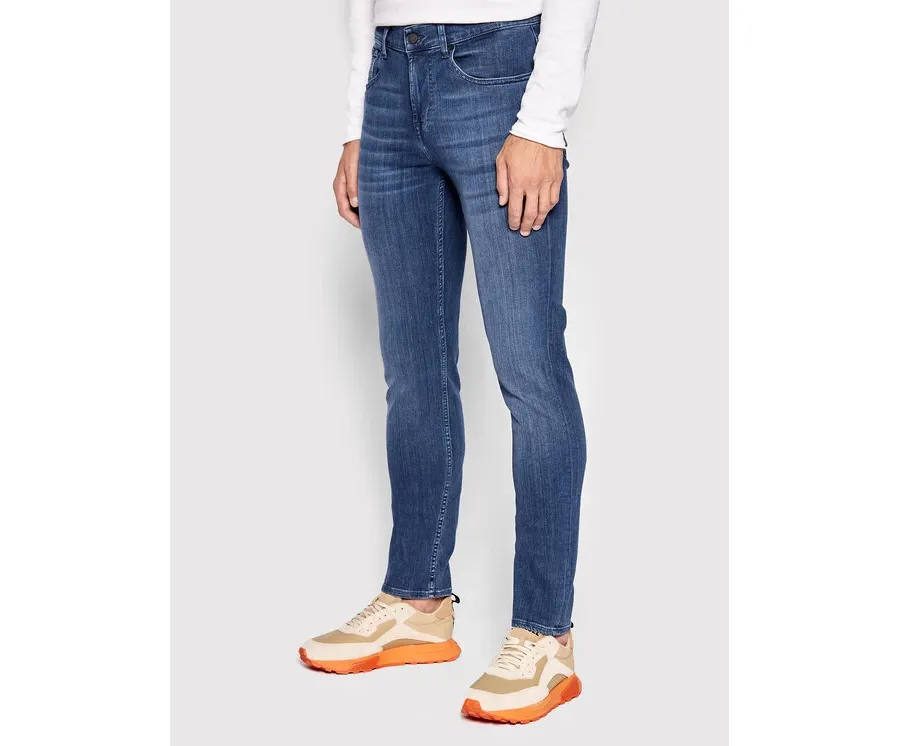 obrazek 1 7 For All Mankind Jeansy Slimmy JSMSA230BD Niebieski Slim Fit
