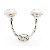 Picture Wall lamp with two lights with hand-cut crystal shades - Il Paralume Marina