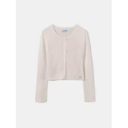 Zdjęcie Mayoral Kardigan 6338 Écru Regular Fit