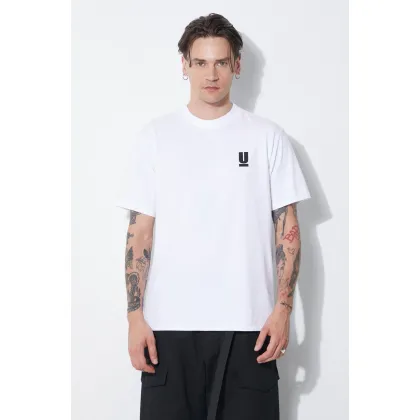 Zdjęcie Undercover t-shirt bawełniany męski kolor biały z nadrukiem UB0D3803