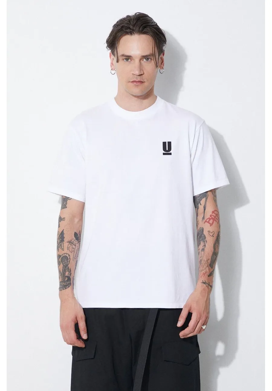 obrazek 1 Undercover t-shirt bawełniany męski kolor biały z nadrukiem UB0D3803