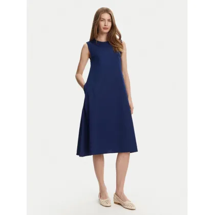 Zdjęcie Selmark Sukienka letnia BL495 Granatowy Regular Fit