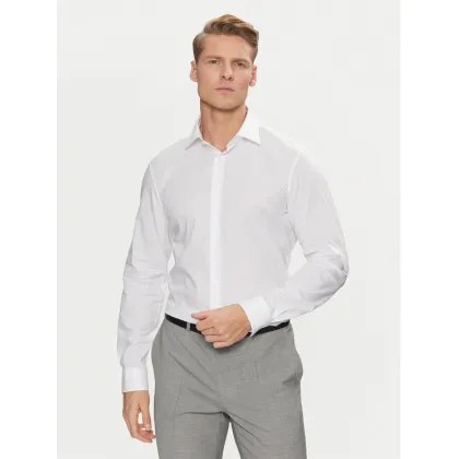 Zdjęcie Calvin Klein Koszula Poplin Stretch Regular Shirt K10K109509 Biały Slim Fit