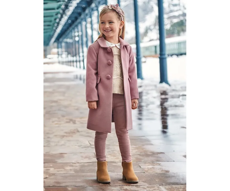 obrazek 1 Mayoral Spodnie materiałowe 4546 Różowy Slim Fit
