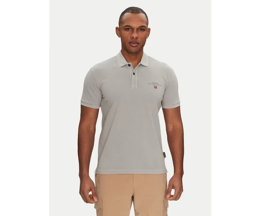 obrazek 1 Napapijri Polo Elbas NP0A4GDL Szary Regular Fit