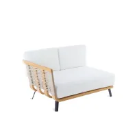 Zdjęcie Piękna sofa – moduł prawy Welcome wykonany z drewna tekowego i sznurka