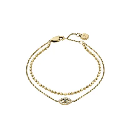 Zdjęcie Fossil Bransoletka Sutton Evil Eye JF04794710 Złoty