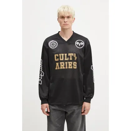Zdjęcie Aries longsleeve Cult Leader Airtex Longsleeve Tee męski kolor czarny z nadrukiem AR4002002
