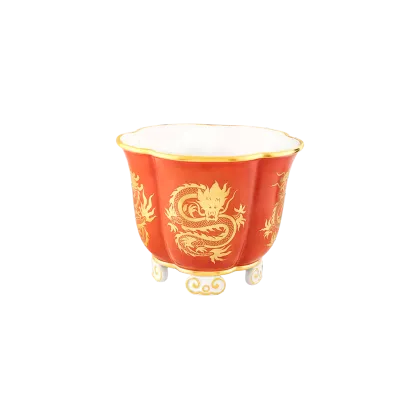 Zdjęcie Porcelanowy wazon ozdobny Enchanted Dragons Red
