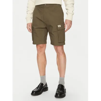 Zdjęcie Calvin Klein Jeans Szorty materiałowe J30J327376 Khaki Regular Fit