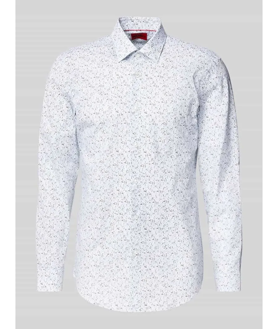 obrazek 1 Koszula biznesowa o kroju slim fit z czystej bawełny model ‘KENNO’