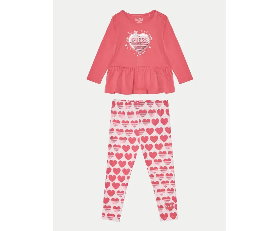 obrazek 1 Guess Komplet dziecięcy A5RG05 K6YW4 Różowy Regular Fit