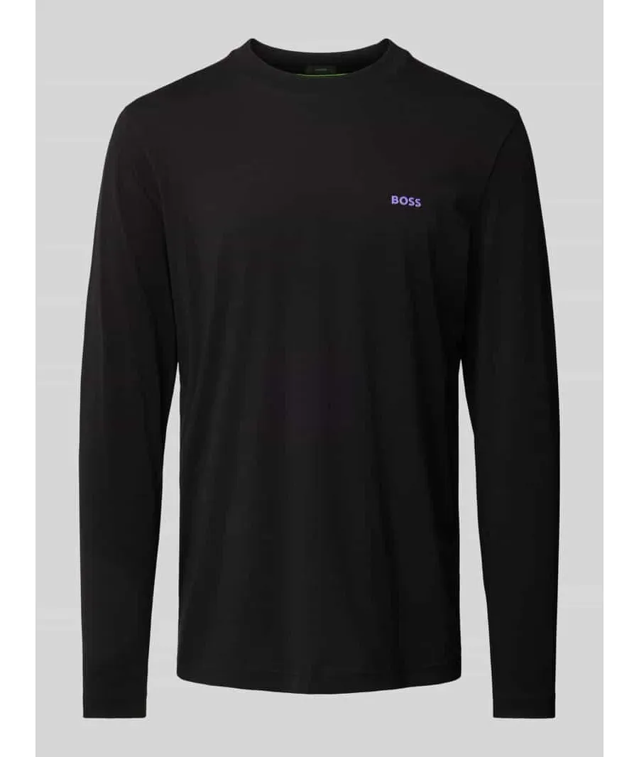 obrazek 1 Bluzka z długim rękawem i nadrukiem z logo