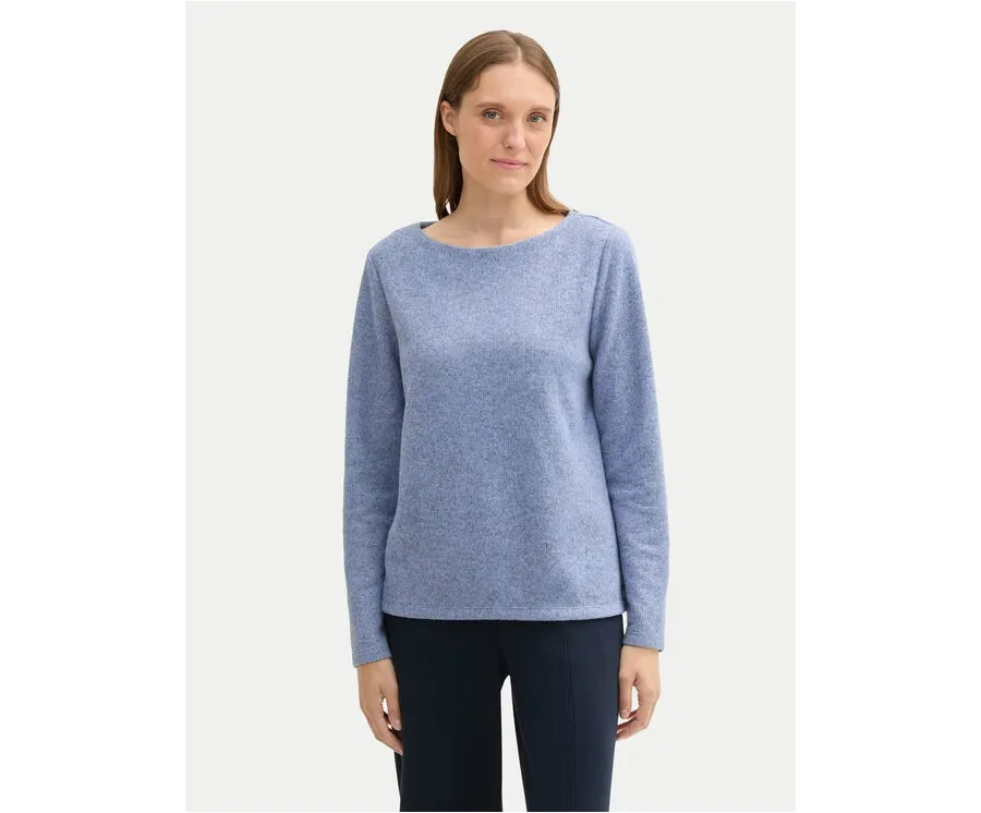 obrazek 1 Tom Tailor Sweter 1043168 Niebieski Regular Fit