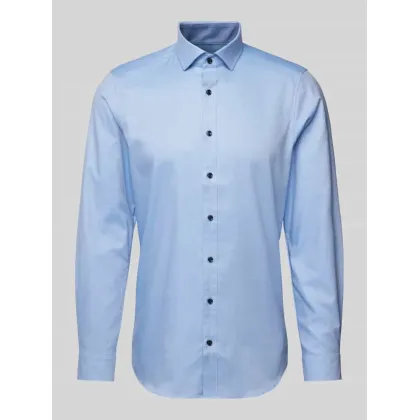 Zdjęcie Koszula biznesowa o kroju slim fit z jednolitą fakturą