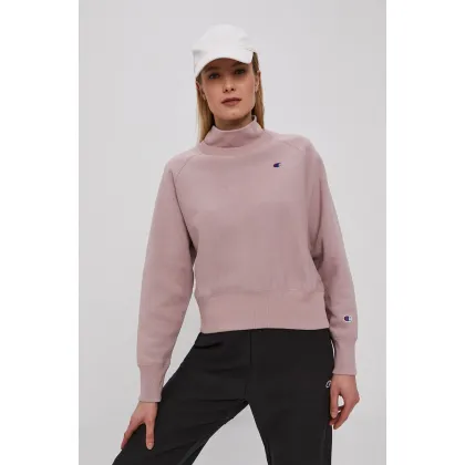 Zdjęcie Champion Bluza 113352 damska kolor różowy gładka 113352-PS007