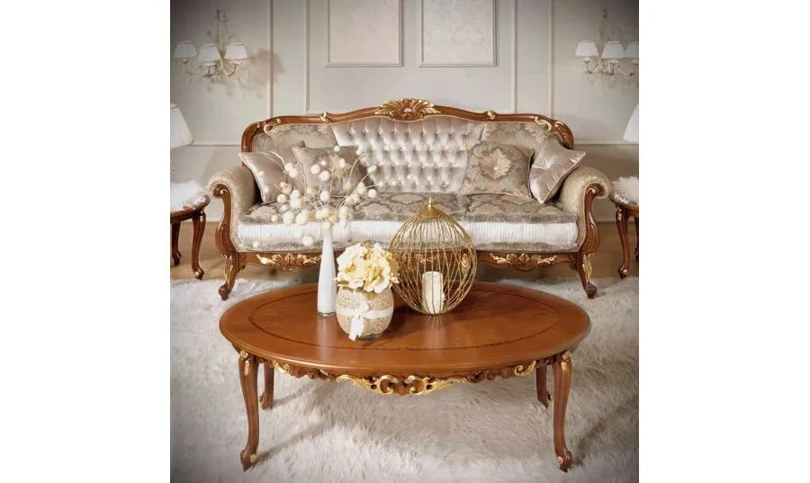 obrazek 1 Bogato zdobiona włoska trzyosobowa sofa - Casa + 39
