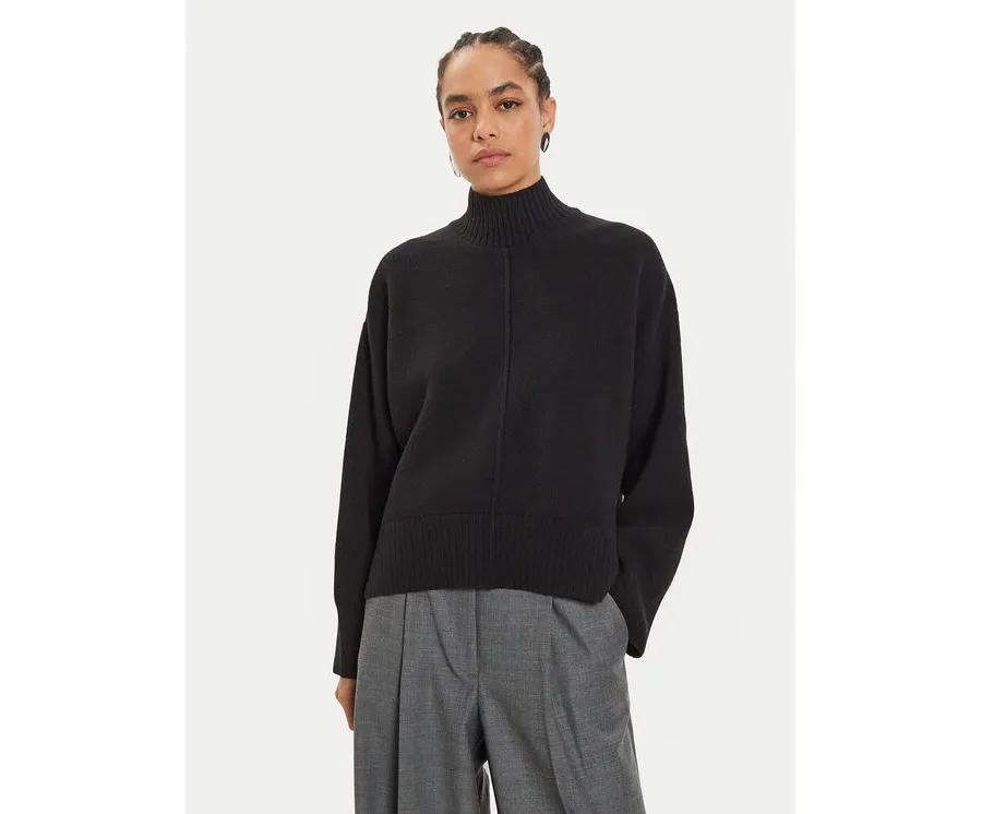 obrazek 1 IVY OAK Sweter Kareen Rose IO113147 Czarny Loose Fit