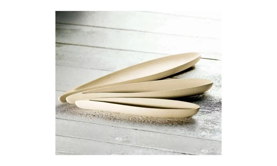 obrazek 4 Ceramiczna taca dekoracyjna w kształcie liścia palmowego 62x13x5 cm