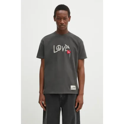 Zdjęcie Andersson Bell t-shirt bawełniany Love męski kolor szary z nadrukiem atb1252u
