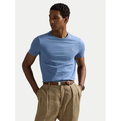Zdjęcie Polo Ralph Lauren T-Shirt 710671438430 Błękitny Custom Slim Fit