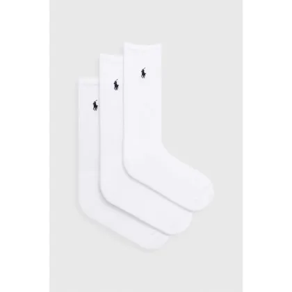 Zdjęcie Polo Ralph Lauren skarpetki 3-pack męskie kolor biały