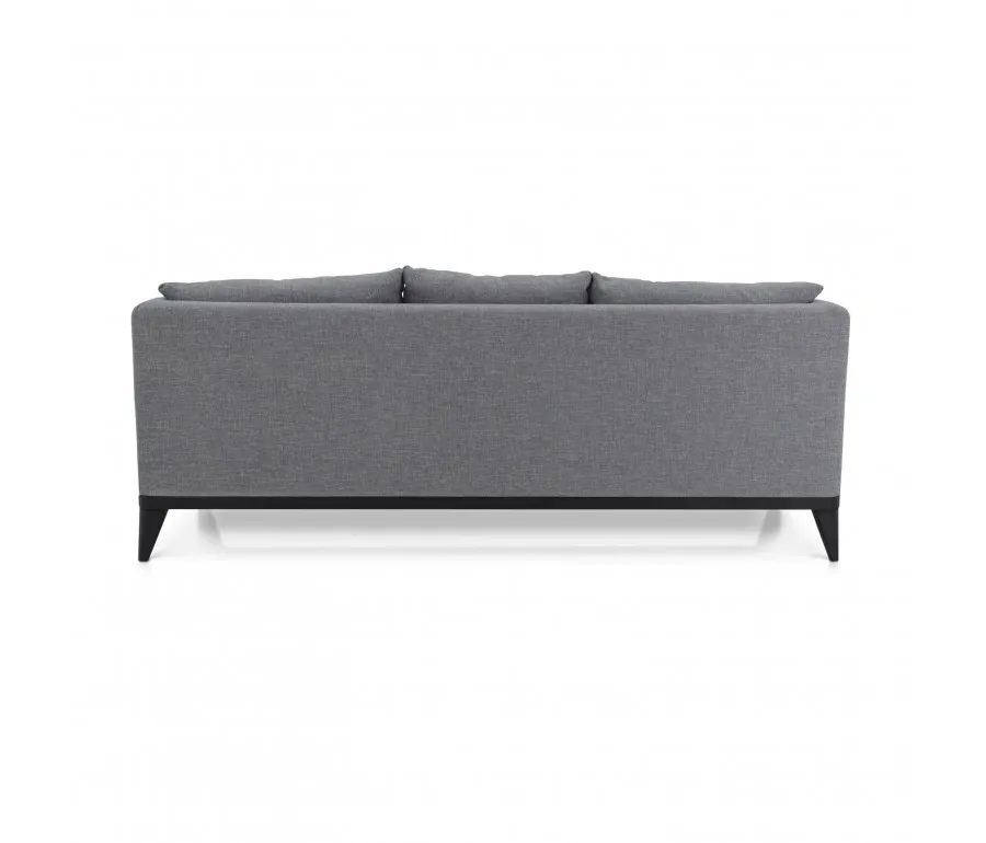 obrazek 3 Szara elegancka sofa 3-osobowa w stylu nowoczesnym - Sevensedie