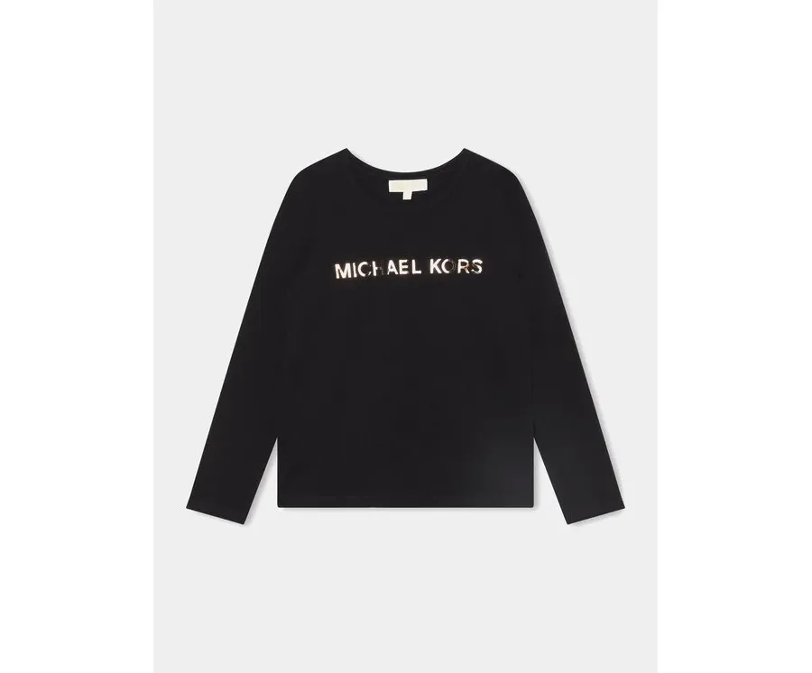 obrazek 1 MICHAEL KORS KIDS Bluzka R15195 Czarny Regular Fit
