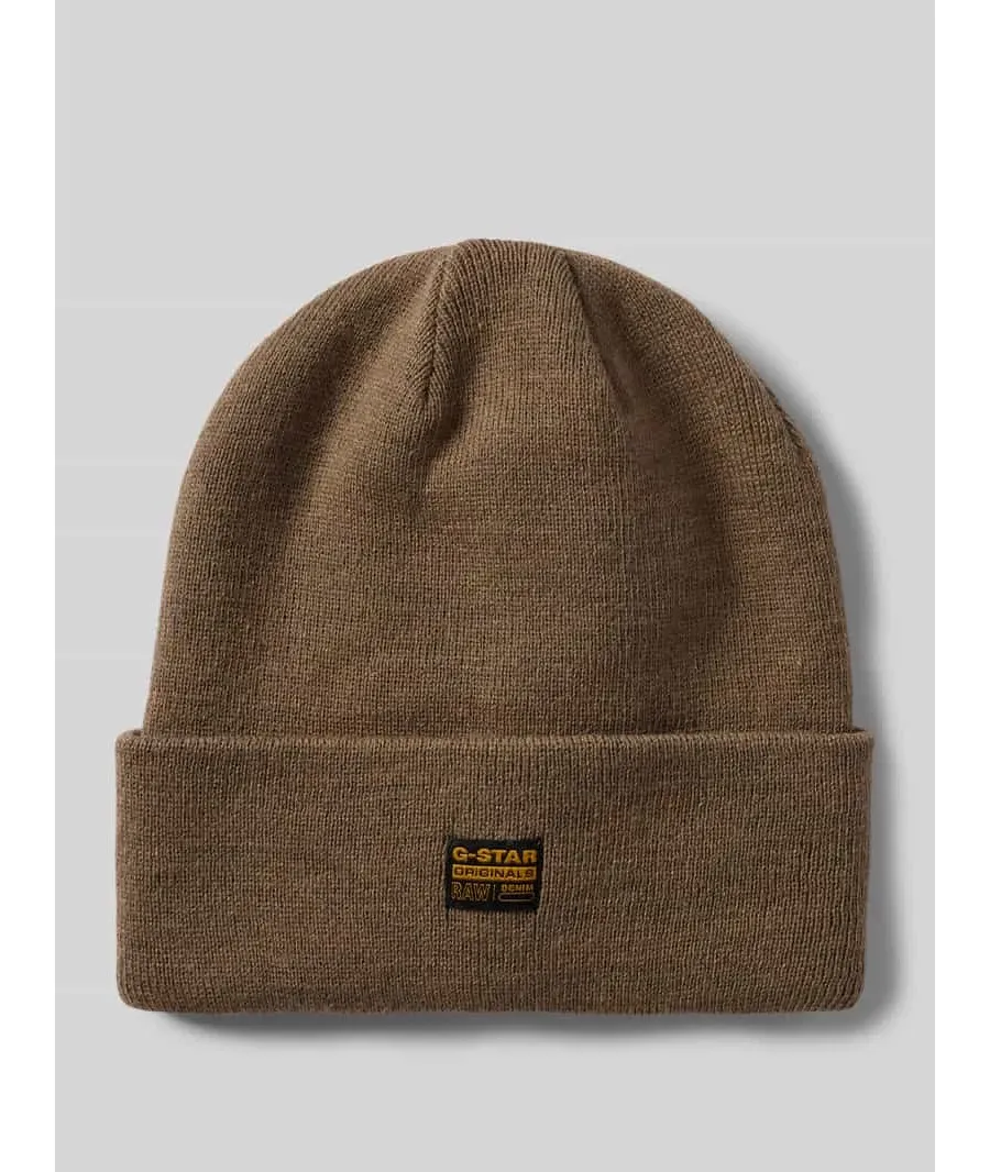 obrazek 1 Czapka beanie z naszywką z logo model ‘Effo’