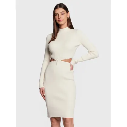 Zdjęcie Guess Sukienka dzianinowa W3RK26 Z2YN2 Écru Slim Fit