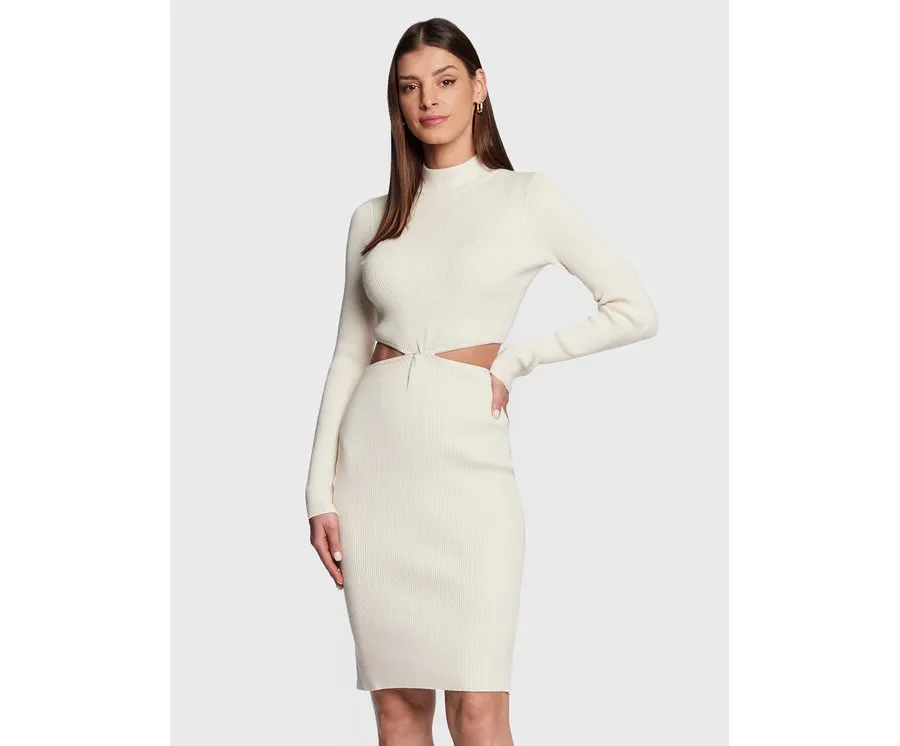 obrazek 1 Guess Sukienka dzianinowa W3RK26 Z2YN2 Écru Slim Fit