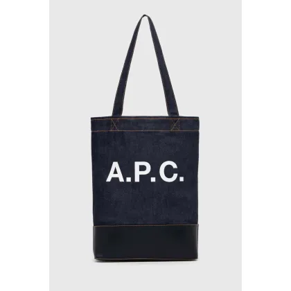 Zdjęcie A.P.C. torba tote axel kolor granatowy CODDP-M61444