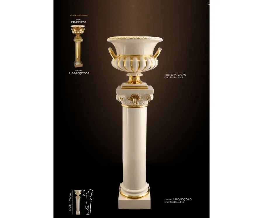 picture 1 Decorative column with elegant vase