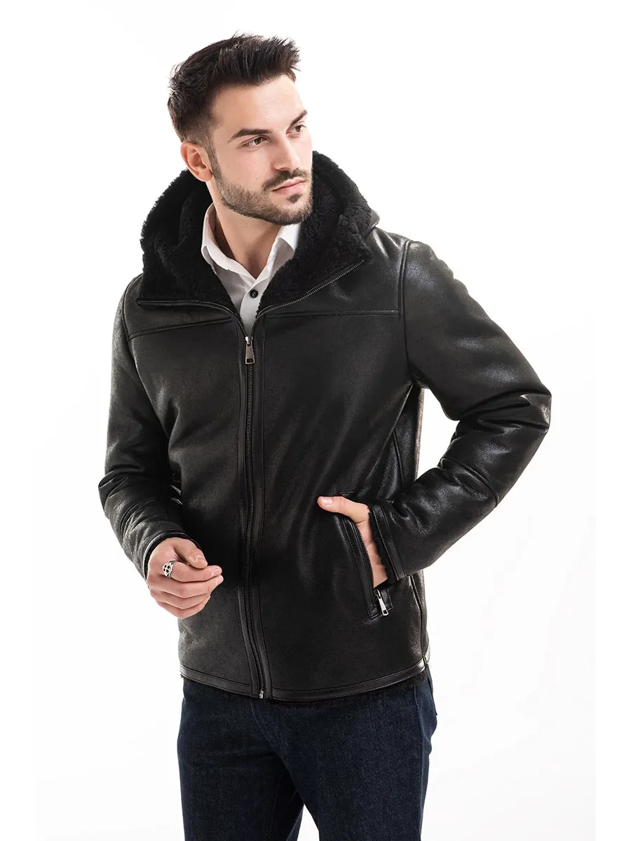 obrazek 2 Naturalna kurtka męska z owczej skóry - A&A Vesa