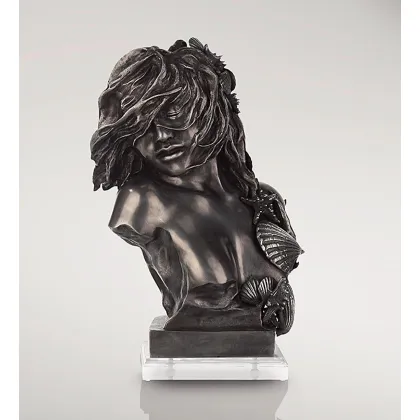 Picture Aluminum sculpture of a woman in the wind - Fonderia Artistica Ruocco