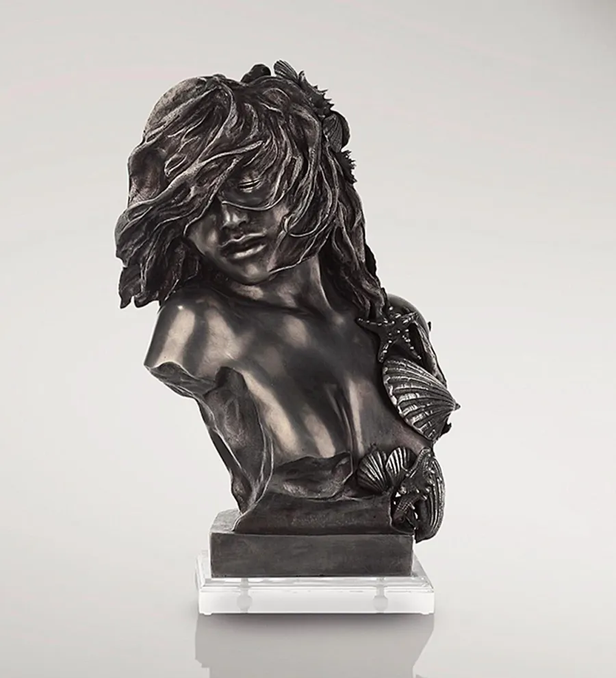 obrazek 1 Rzeźba z aluminium kobiety na wietrze - Fonderia Artistica Ruocco