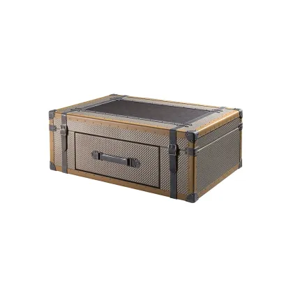 Zdjęcie Elitarny, skórzany stolik kawowy TRAVELER - Collecion Alexandra
