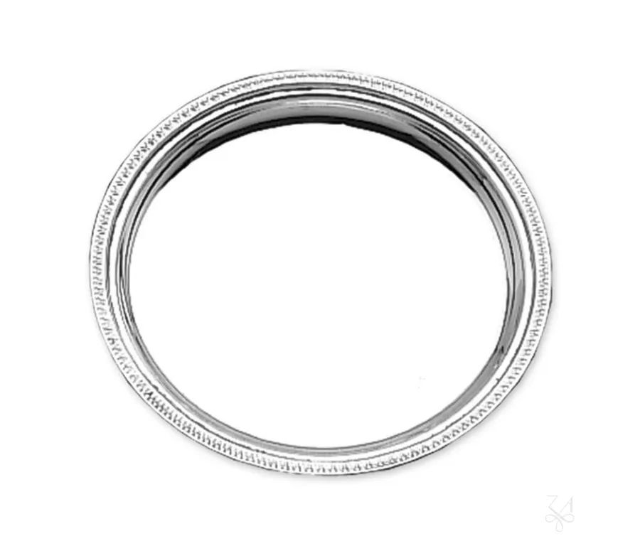 obrazek 1 Piękna okrągła podstawka pod chleb ze srebra - Zaramella Argenti