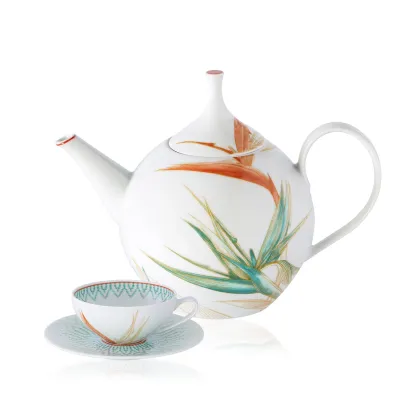 Zdjęcie Duży porcelanowy zestaw do herbaty z kolekcji Fiji - Vista Alegre