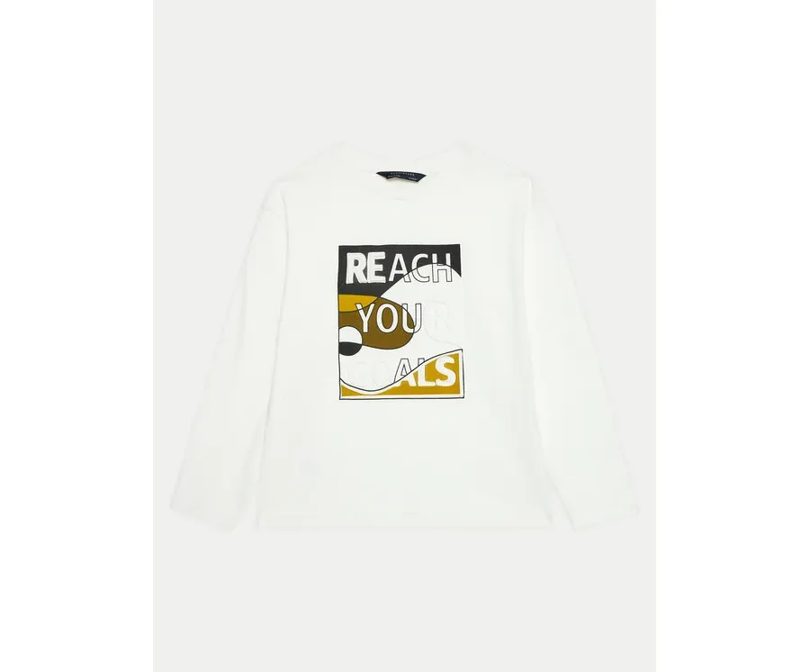 obrazek 1 Mayoral Bluzka 7081 Écru Regular Fit