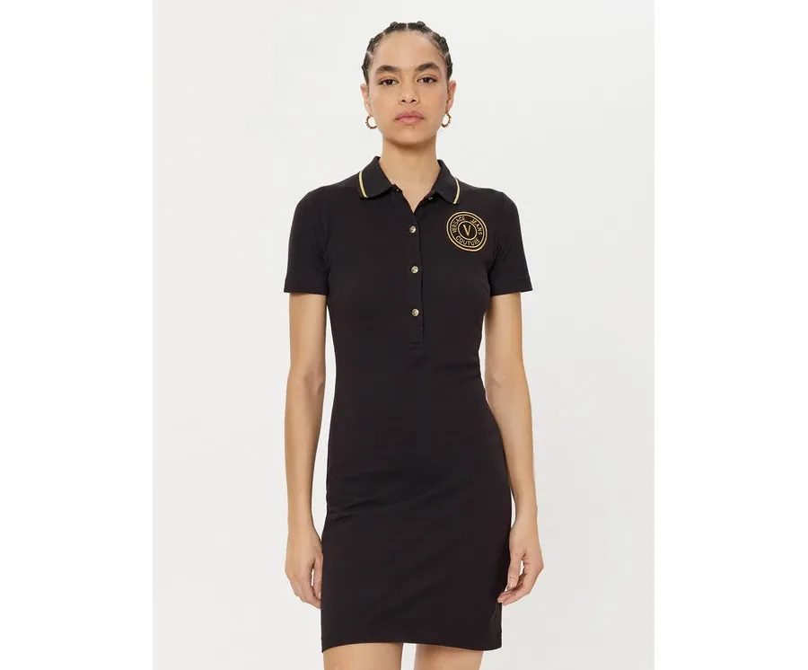 obrazek 1 Versace Jeans Couture Sukienka codzienna 78HAOT01 Czarny Regular Fit