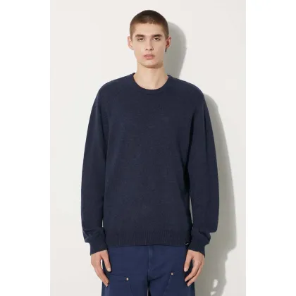Zdjęcie Carhartt WIP sweter wełniany Alten Sweater męski kolor granatowy I033917.2FHXX