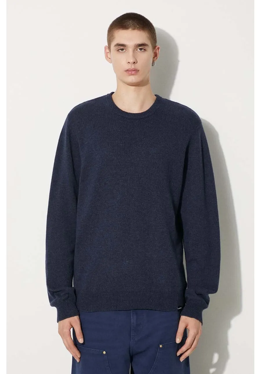 obrazek 1 Carhartt WIP sweter wełniany Alten Sweater męski kolor granatowy  I033917.2FHXX