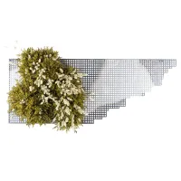 Zdjęcie Dekoracja roślinna w stylu Metal Country z użyciem roślin stabilizowanych