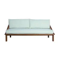 Picture Stylish three-seater Ring sofa made of teak wood