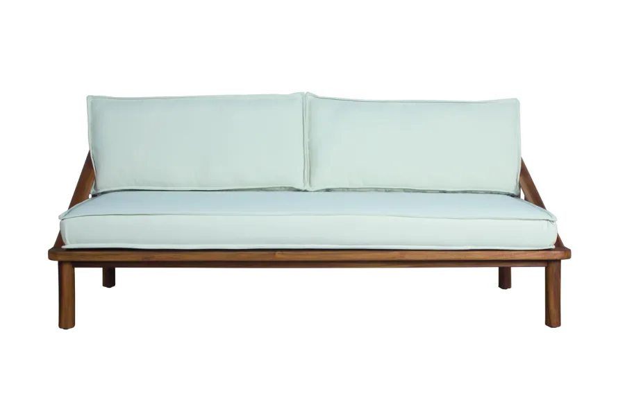 obrazek 1 Stylowa trzyosobowa sofa Ring wykonana z drewna tekowego