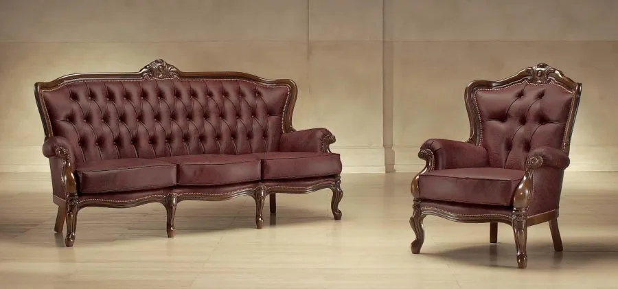 obrazek 1 Klasyczna antyczna sofa i fotel do wyjątkowego salonu – Morello Gianpaolo